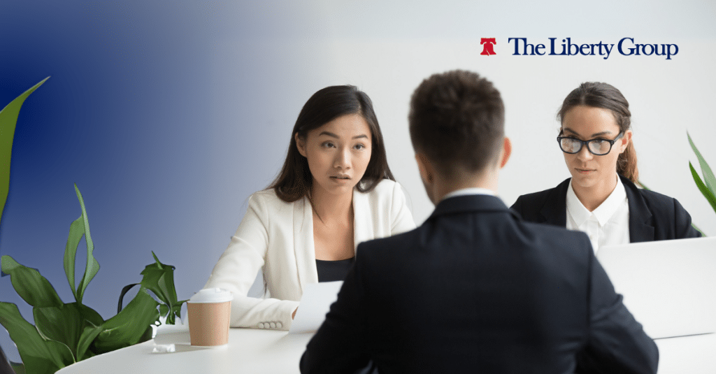 Property management staffing interview with two managers